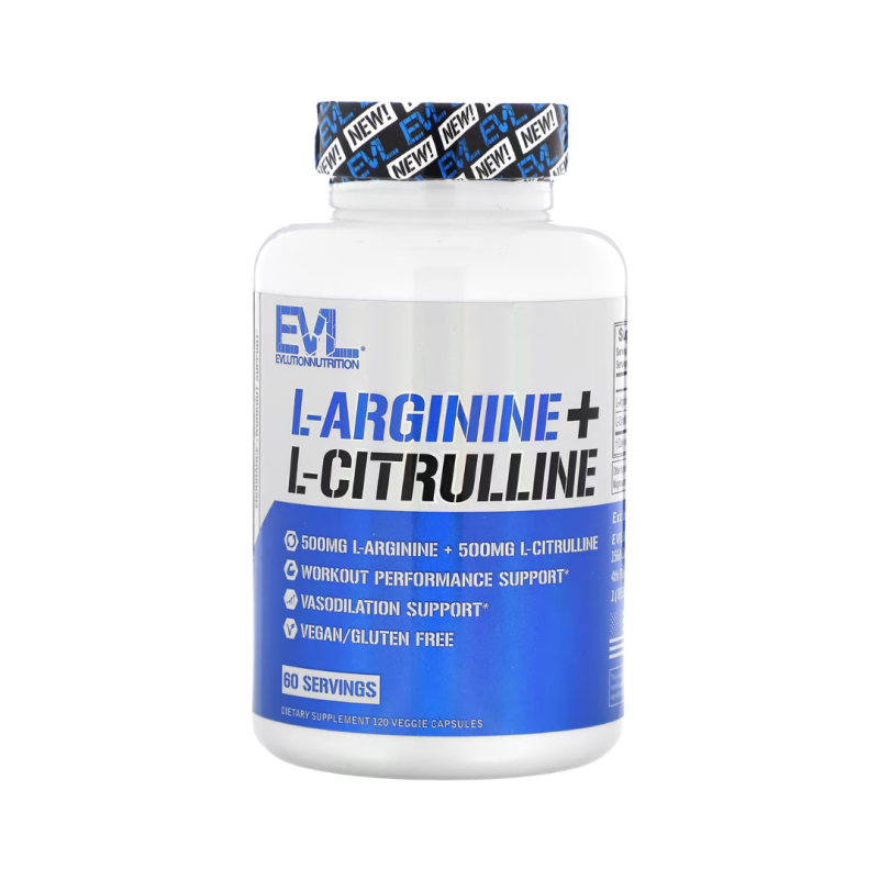 EVLution Nutrition L-Arginine + L-Citrulline 120 Vcaps