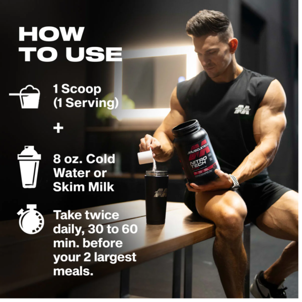 MuscleTech NitroTech Ripped Lean Protein Weight Loss - Image 3