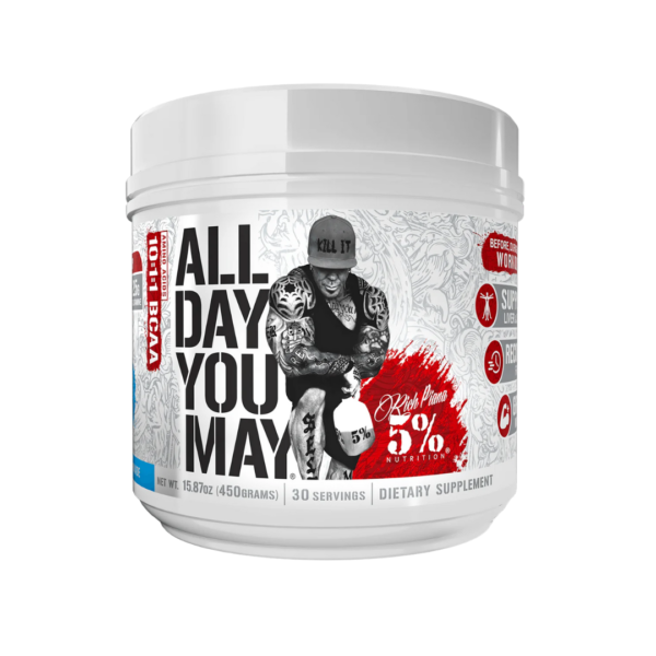 Rich Piana 5% Nutrition Amino Acids 10:1:1 BCAA AllDayYouMay - Image 17
