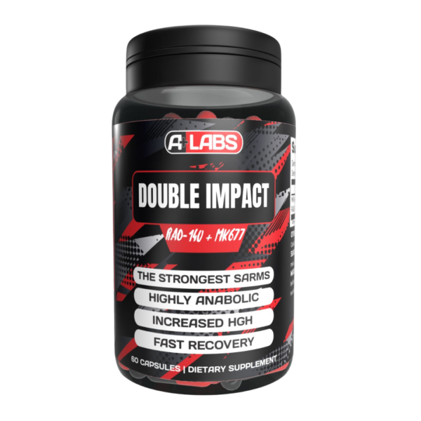 A Plus Labs DOUBLE IMPACT (MK-677 10mg + RAD-140 10mg) 60Caps A+Labs