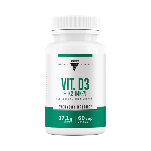Trec Nutrition Vit D3 + K2 MK-7 - 60 caps - Image 2