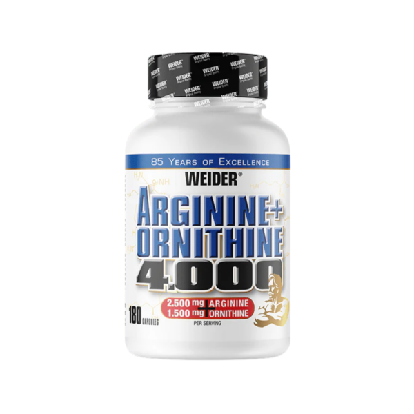 Weider Arginine + Ornithine 4000 - 180 caps - Image 2