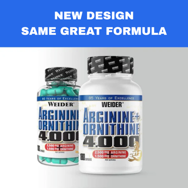 Weider Arginine + Ornithine 4000 - 180 caps - Image 5