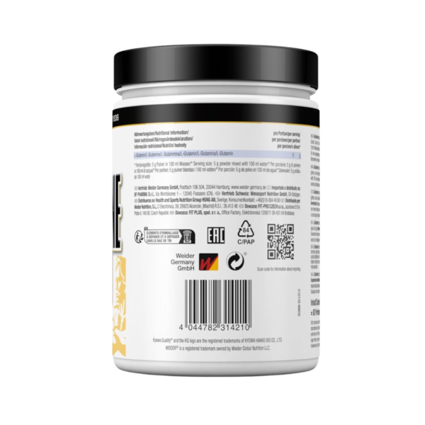 Weider L-Glutamine 100% Pure Free Form Powder - 400g - Image 3